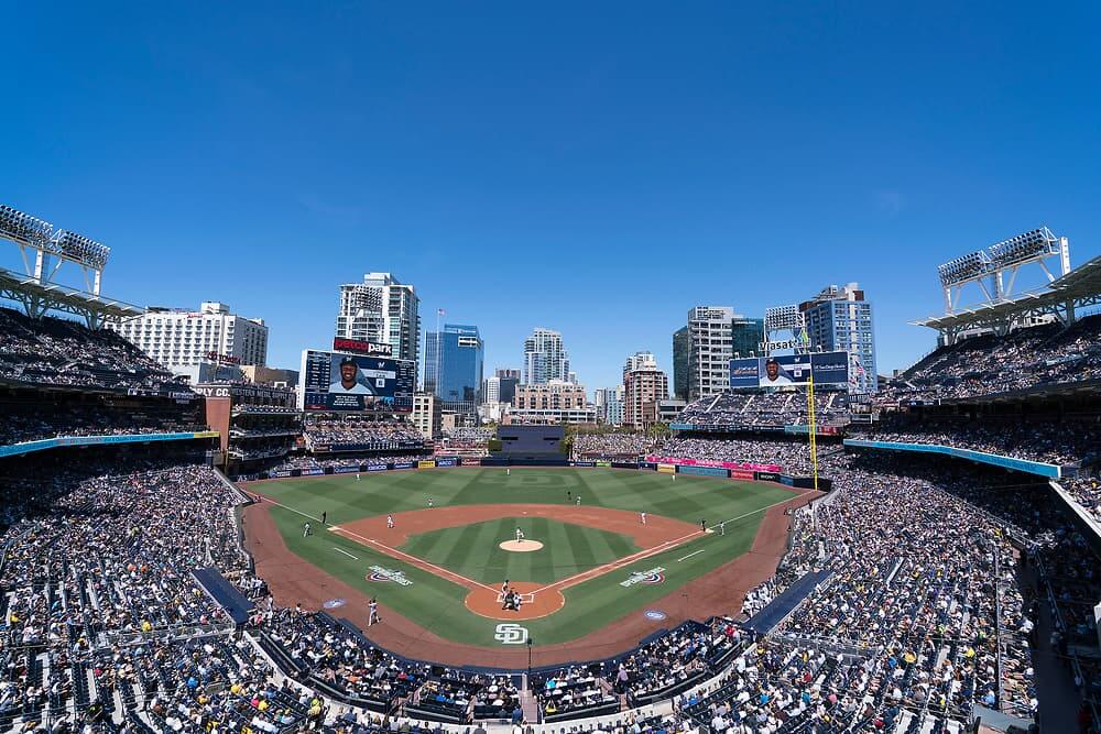 A sunny day at Petco Park, home of the San Diego Padres.