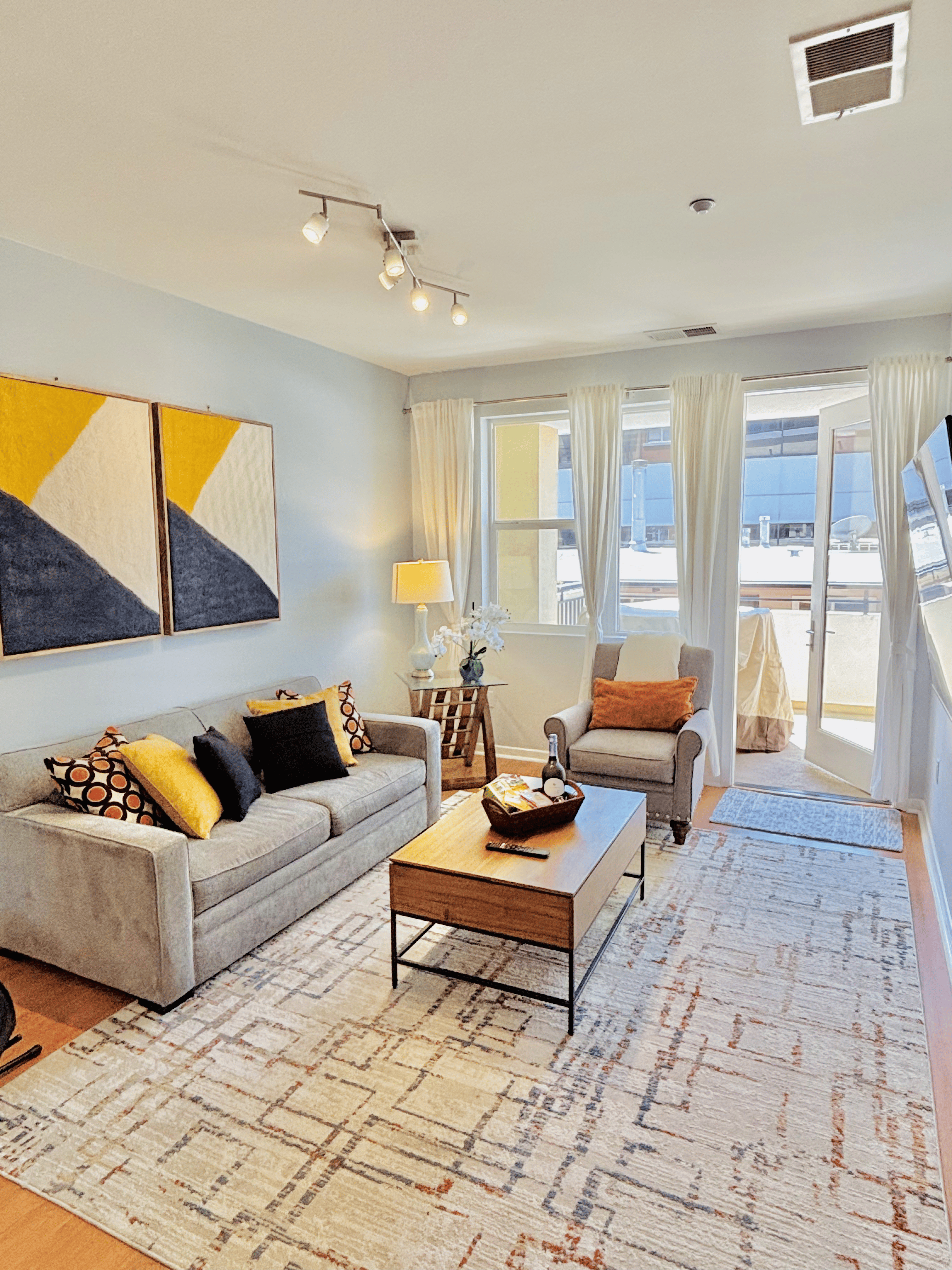 Hillcrest condo living room